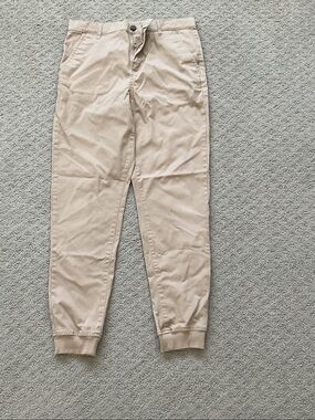 Janie and Jack Beige Jogger Pants 0518